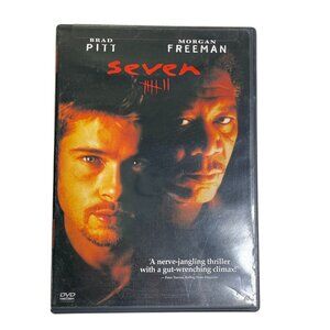 Seven Crime Mystery Laserdisc 1995 R Morgan Freeman Brad Pitt Kevin Spacey